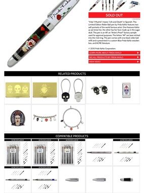 Acme Frida mahlon Writing fountain or ball point pen